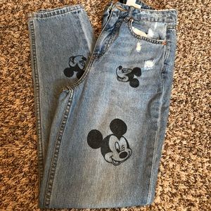 hm mickey jeans